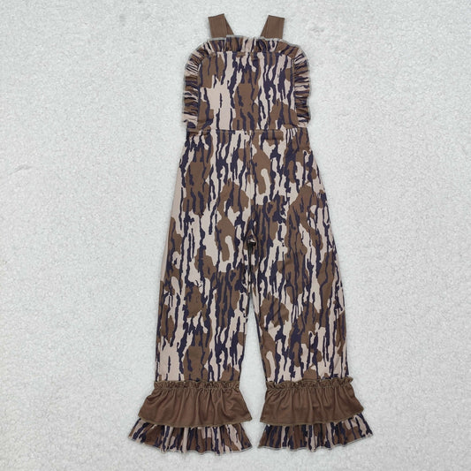 RTS SR1989  Baby Girls Bottomland Camo Straps Jumpsuits