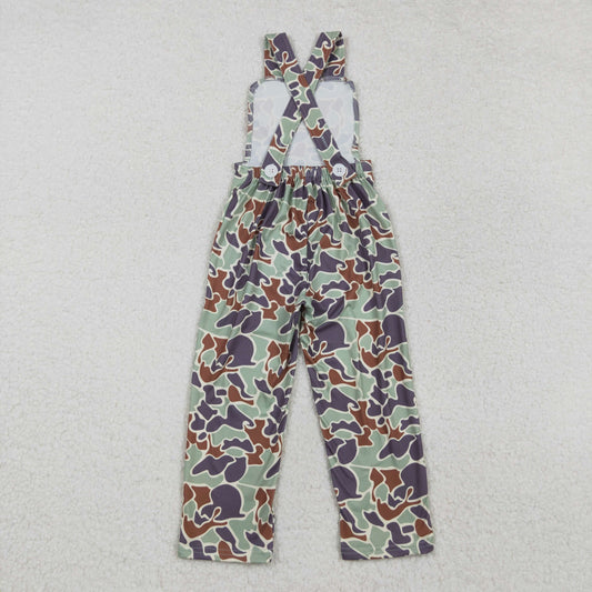 SR2006 Baby Boys Green Camo Straps Jumpsuits