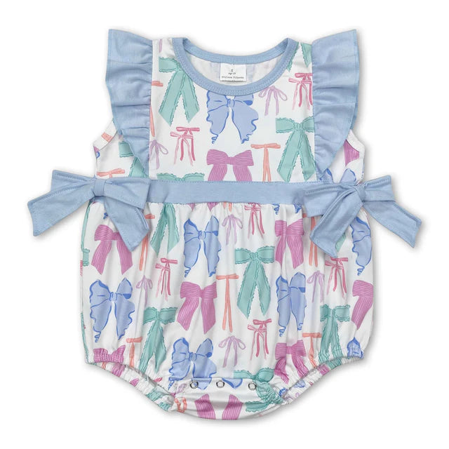 USA Warehouse (IN STOCK) Sibling Baby kids embroidery Short Sleeve Rompers