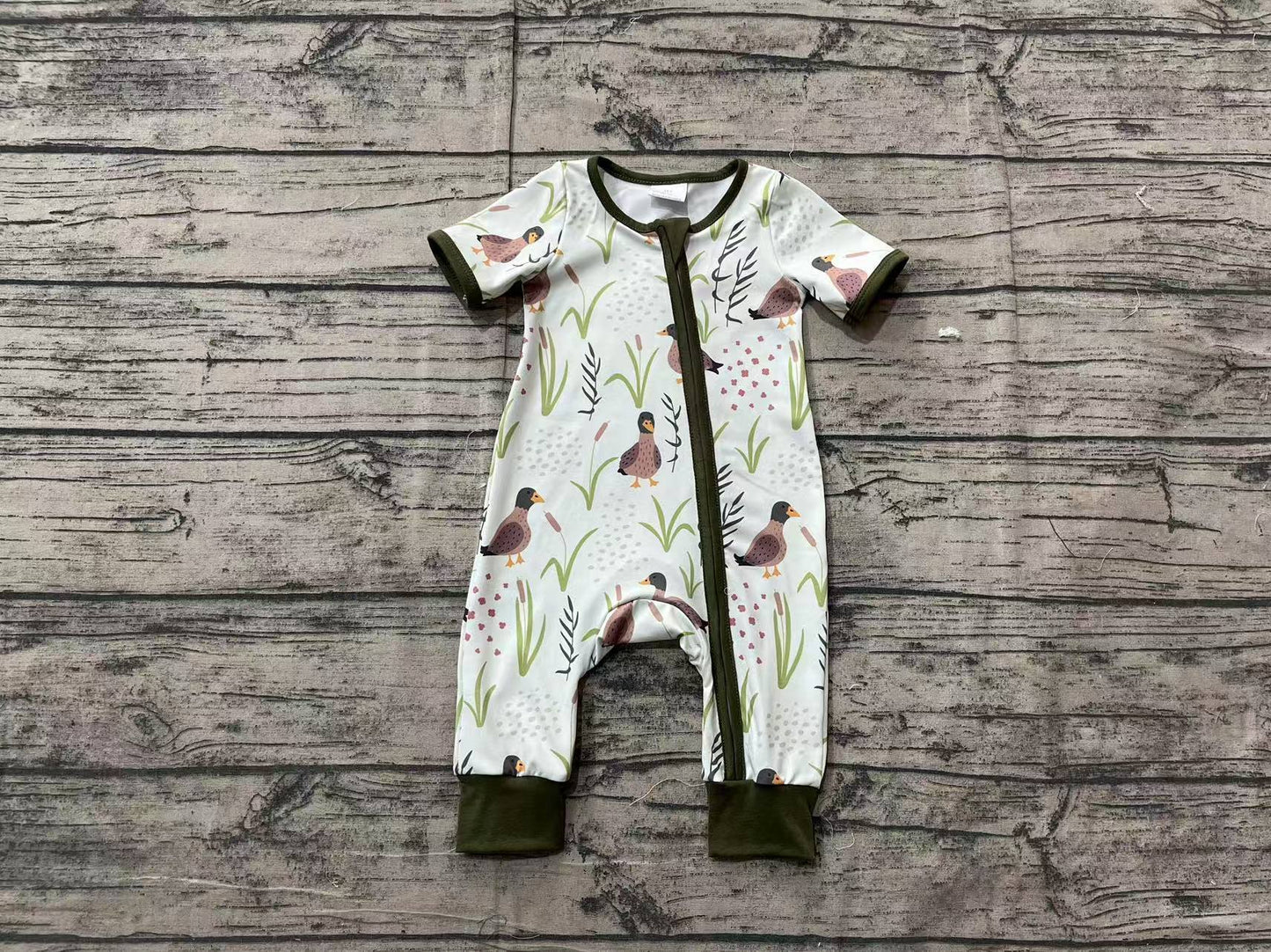 SR2086 pre-order baby boys clothes duck short sleeve Romper