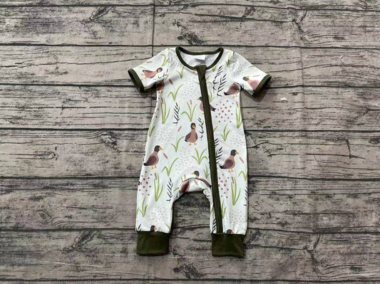 SR2086 pre-order baby boys clothes duck short sleeve Romper