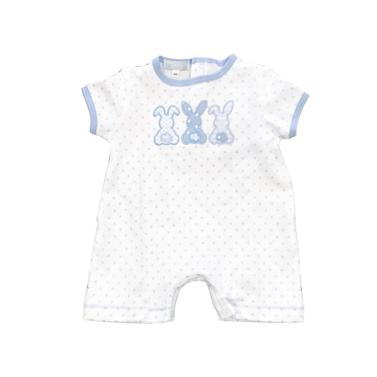 Baby Infant Boys Easter Rabbits Sleeveless Rompers preorder SR2159