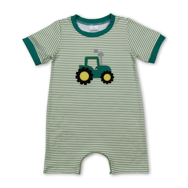 USA Warehouse (IN STOCK) Baby kids Short Sleeve Button Rompers