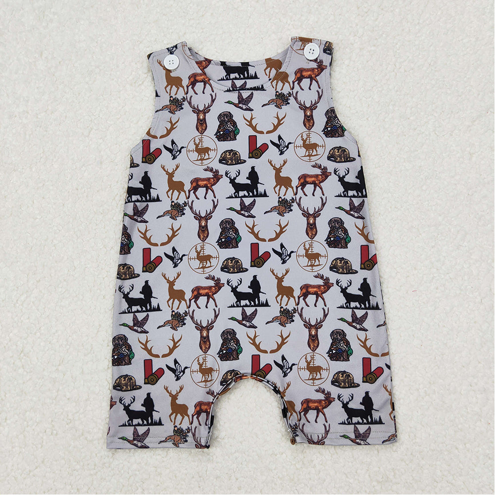 4.24 RTS NO MOQ Kids Boys Summer Swim Trunks Duck Deer Dog Patterned Briefs for Boys Summer Beachwear
