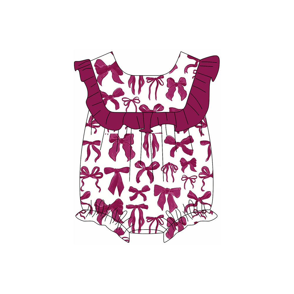 Ruffle bow tunic shorts kids girls summer outfits