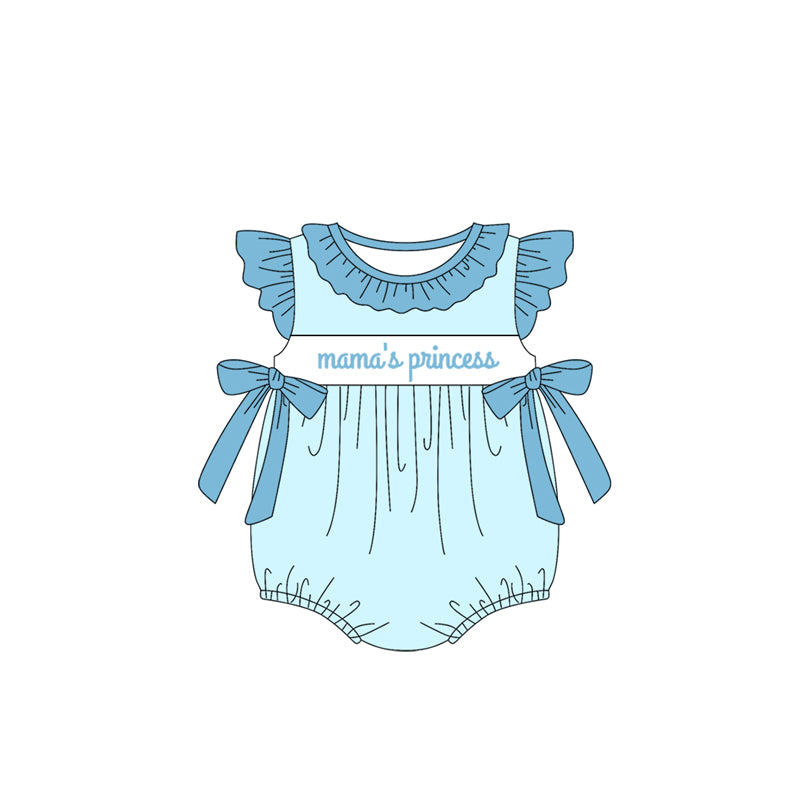 Light blue mama's princess tunic shorts girls clothes