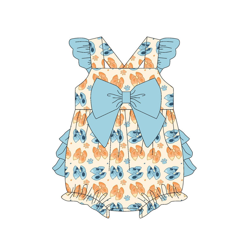 Light Blue Floral Sleeveless Stripe Kids Girls Clothing Set Summer Casual Outfit for Girls Ages 4-12