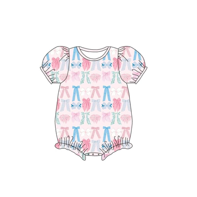 Pink Summer Dresses for Baby Girls with Short Sleeves And Bows - Cute And Fashionable Infant Clothing