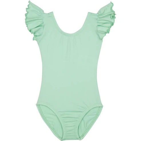 Beige Baby Girls Summer Romper with Flutter Sleeves Cute Infant Outfit for Warm Weather
