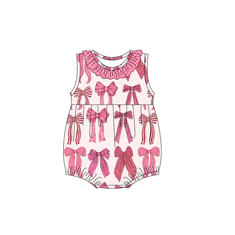 Girls Polka Dots Ruffle Bow Tunic Short Set - Cute And Fashionable Clothing Outfit for Little Princesses