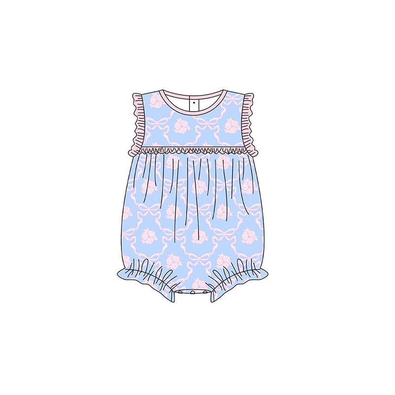 Girls Sleeveless Bow Floral Tunic Ruffle Plaid Shorts Set Cute Preemie to plus Size Outfit for Spring Summer