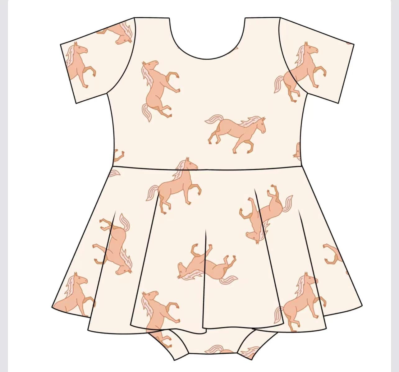 8.27  Pre order Baby Girls Summer Romper Short Sleeves Hot Dog Skirt Cute Infant Outfit for Little Girls