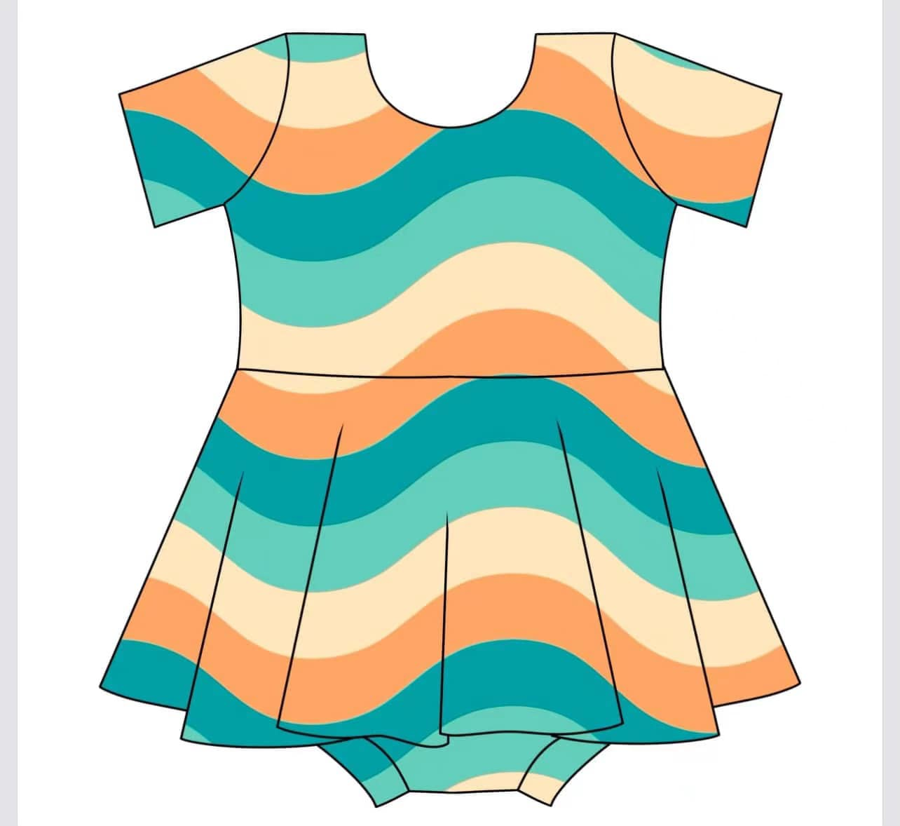 8.27  Pre order Baby Girls Summer Romper Short Sleeves Hot Dog Skirt Cute Infant Outfit for Little Girls