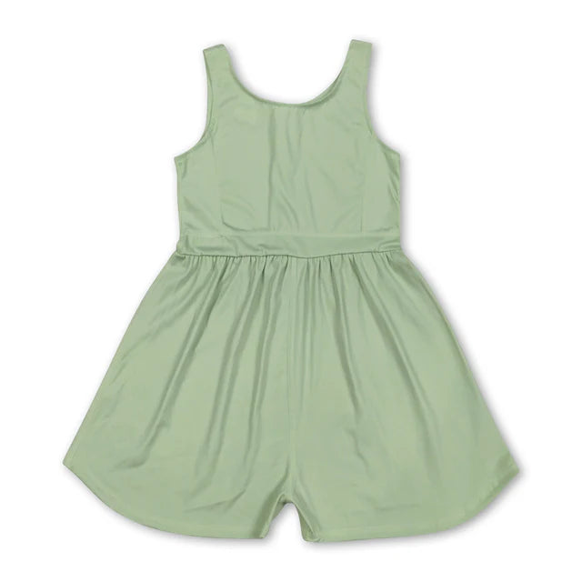 RTS Sibling Baby Girls Colorful Sleeveless Yoga Jumpsuits