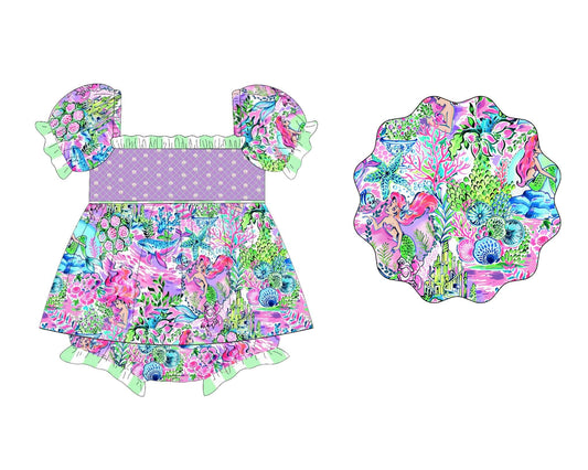 6.11   SR3042 Pre order Baby Girls Summer Rompers baby girl clothes floral short sleeve romper