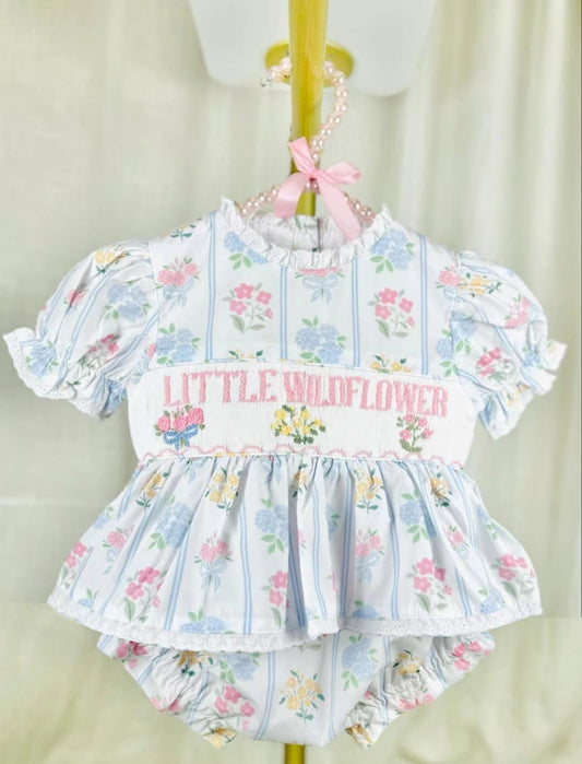 6.11   SR3043 Pre order Baby Girls Summer Rompers baby girl clothes floral short sleeve romper
