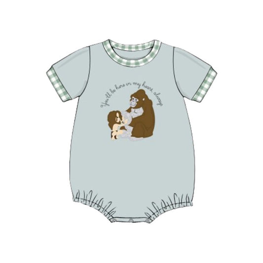 11.20 SR3588 Pre Order No moq Baby Boys Short Sleeve Monkey Rompers