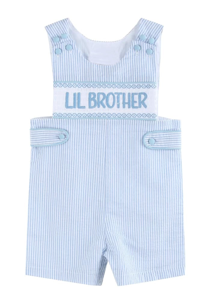 11.20 SR3592 Pre Order No moq Baby Boys Sleeveless Blue Stripe Little Brother Rompers