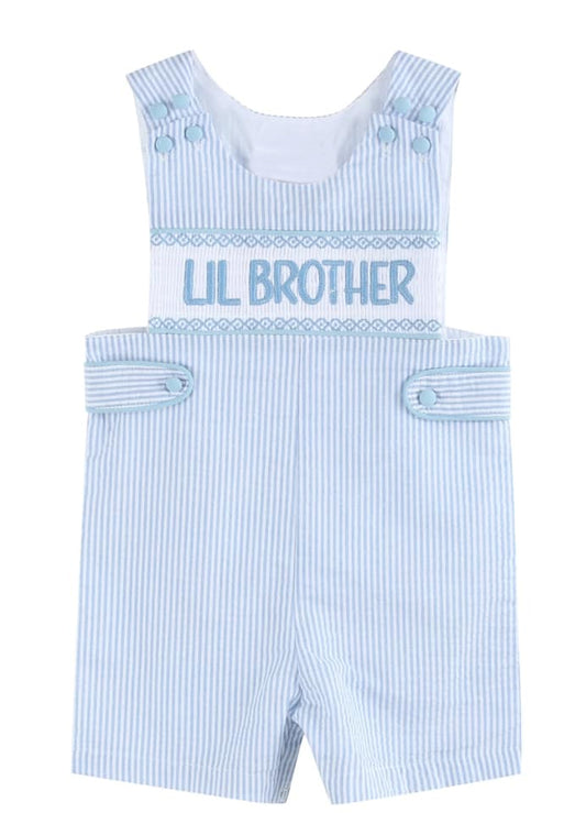 11.20 SR3592 Pre Order No moq Baby Boys Sleeveless Blue Stripe Little Brother Rompers