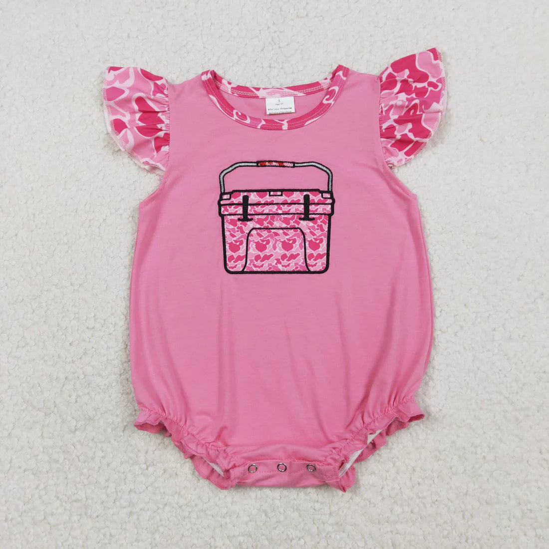 1.17 RTS Sibling Baby Kids Embroidery Camo Boxes Top Shorts Hunting Clothes Set Rompers