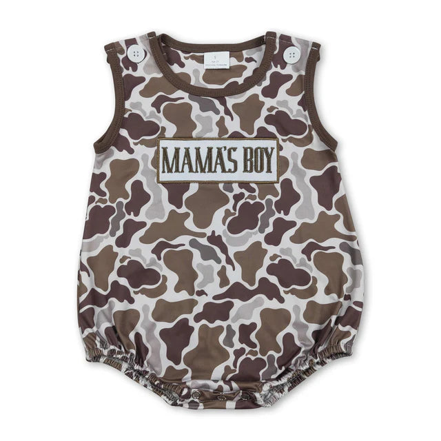 RTS Sibling Embroidery Mama's & Daddy's Boys & Girls Southern Camo Rompers
