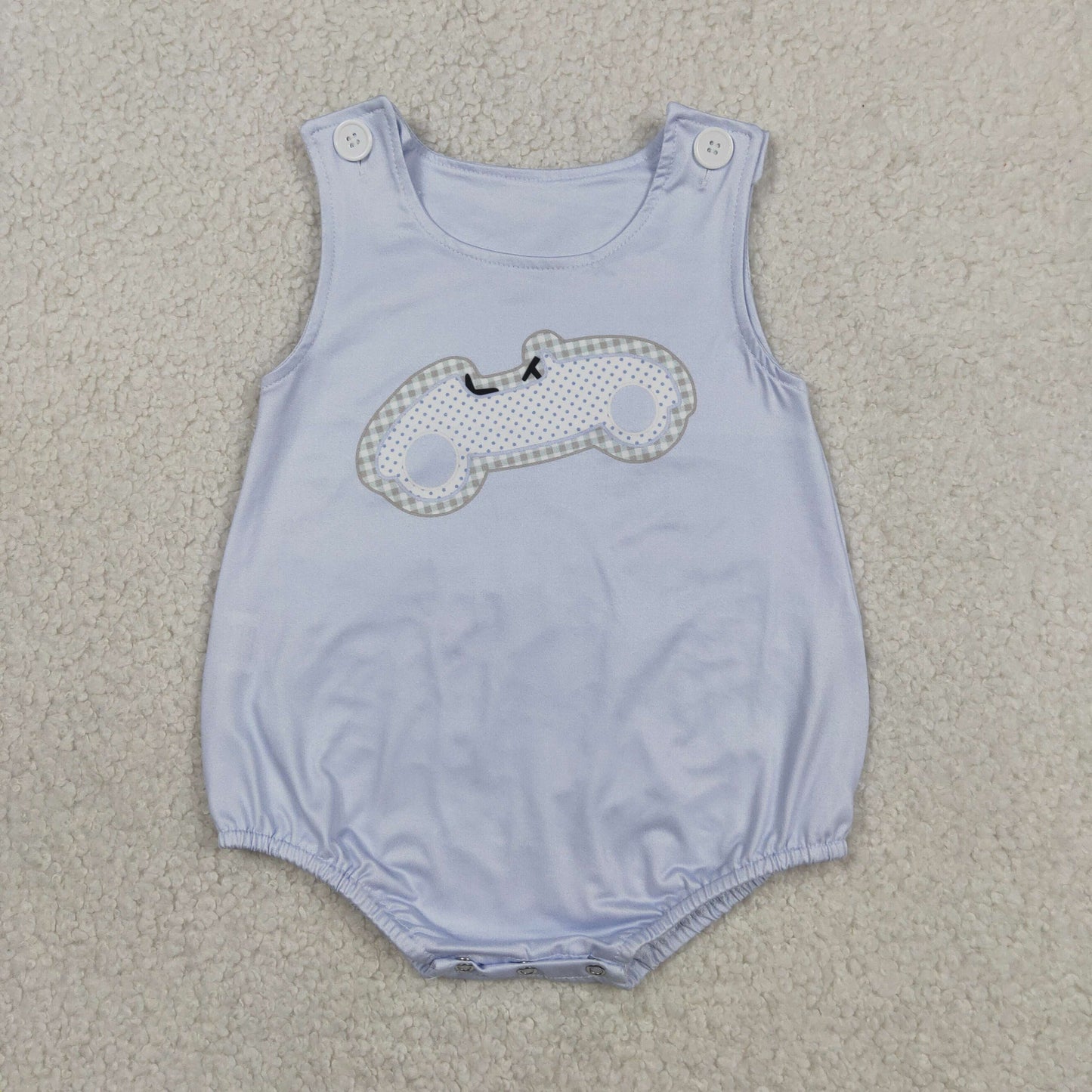 SR4013 RTS NO MOQ （In stock）Sleeveless car baby boy summer romper