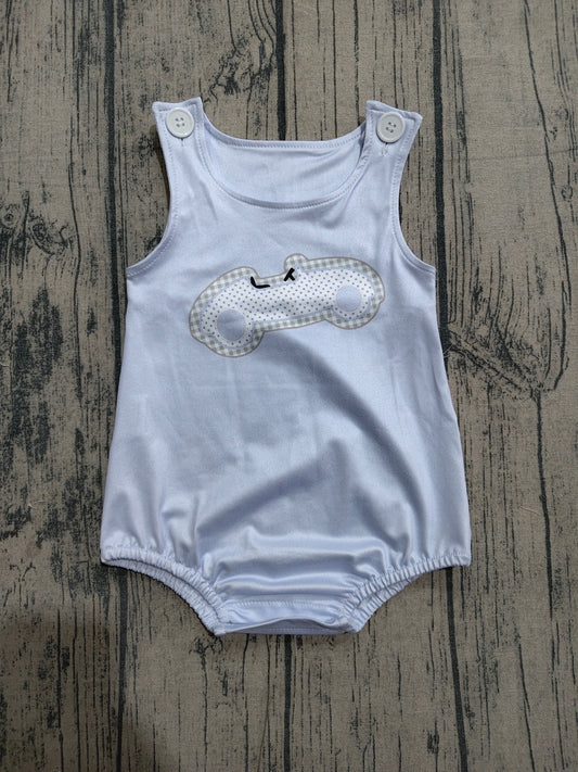 4.1 SR4013 Sample No Moq Baby Boys Sleeveless Cars Rompers Preorder
