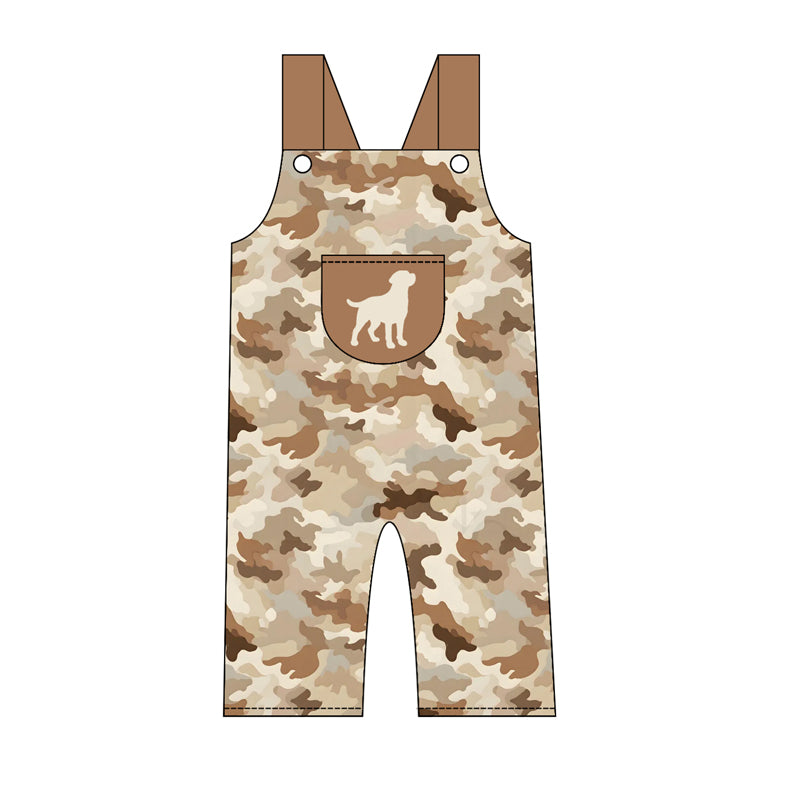 4.21 Pre order No Moq Baby Boys Strap Duck Leaves Camo Pant Hunting Jumpsuits