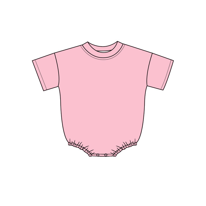 4.29 Pre Order No moq Summer Baby Kids Short Sleeve Solid Color Rompers