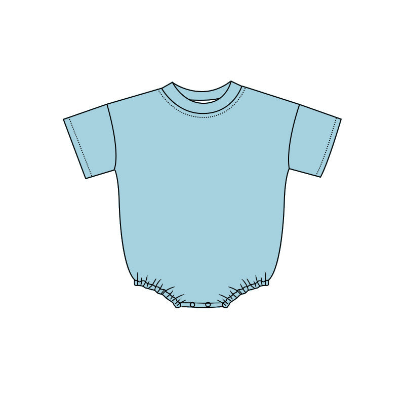 4.29 Pre Order No moq Summer Baby Kids Short Sleeve Solid Color Rompers
