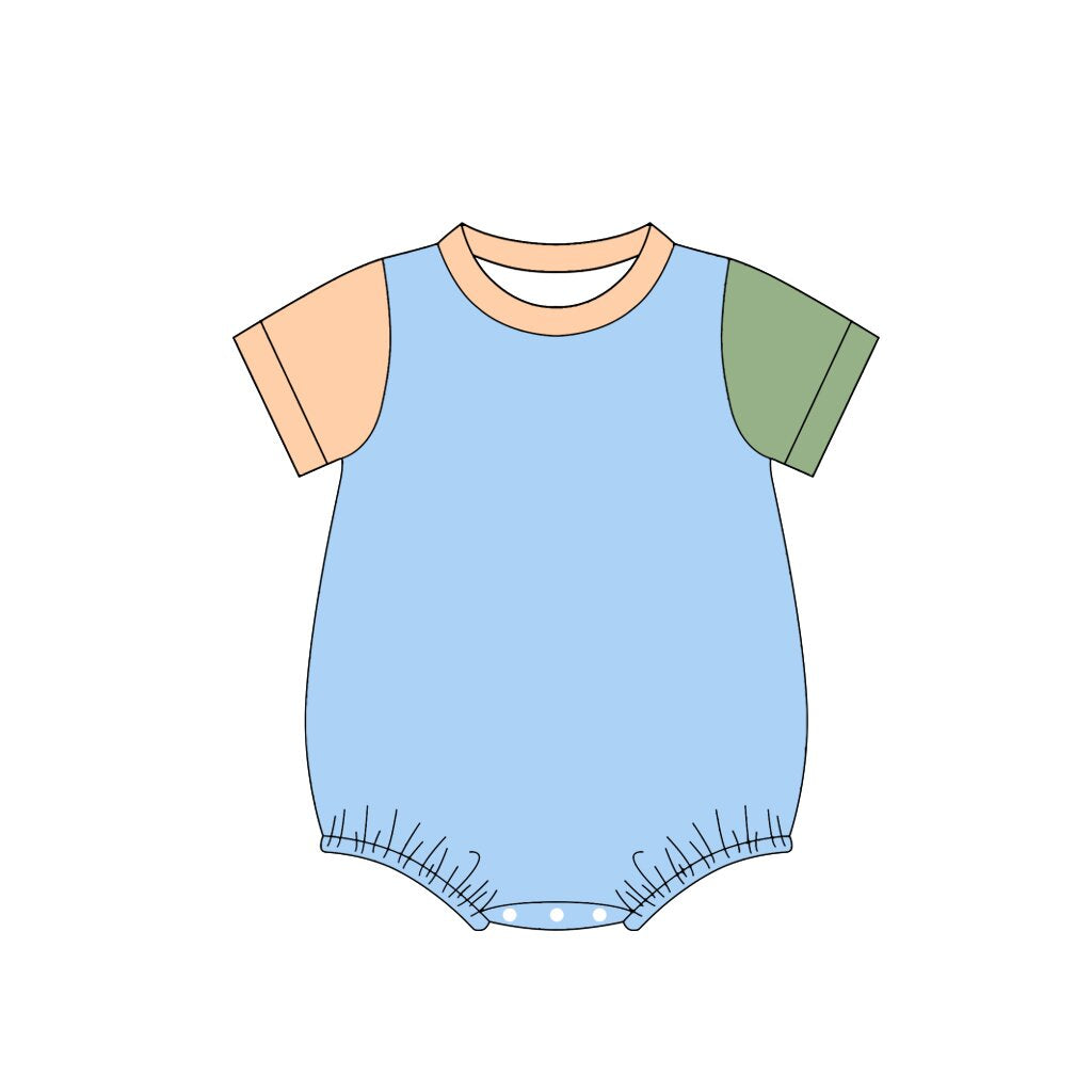 5.9 Pre Order No moq Baby Boys Daily Wear Short Sleeve Summer Rompers