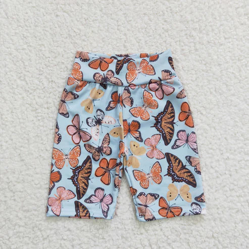 11.11 RTS Sibling Baby Kids Girls Biking Butterfly Leopard Summer Shorts