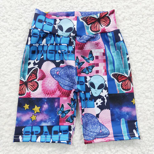 11.11 RTS Sibling Baby Kids Girls Biking Butterfly Leopard Summer Shorts