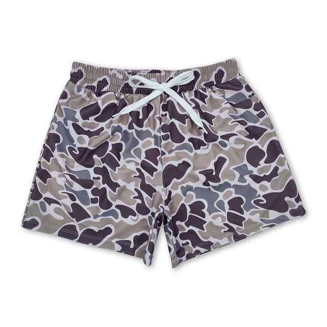 USA Warehouse (IN STOCK) Baby Boys Camo Print Summer Swimming Trunks Bottom