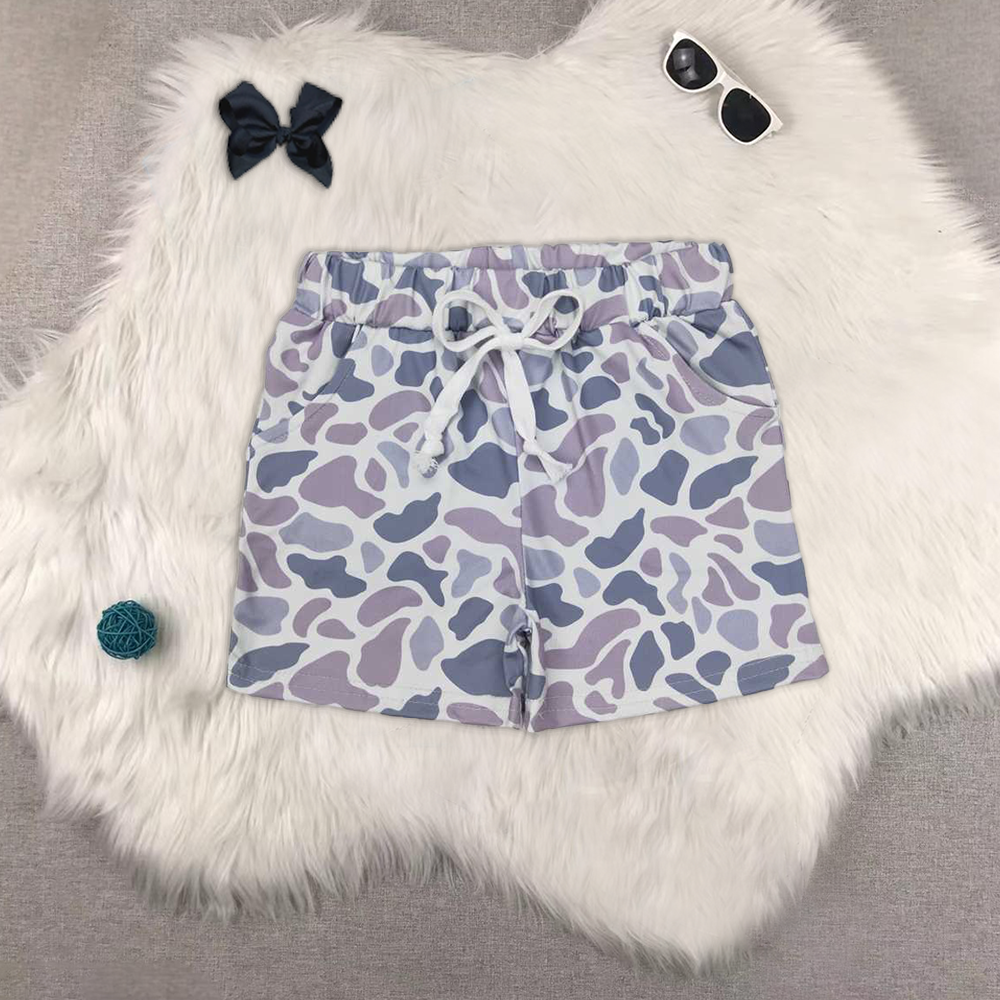 8.19 RTS Sibling Baby Boys Summer Shorts Camo pocket kids boy summer shorts