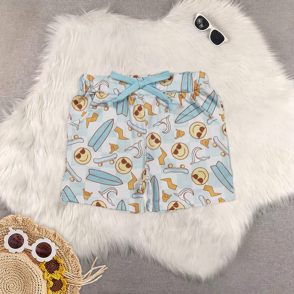8.19 RTS Sibling Baby Boys Summer Shorts Khaki aztec baby boys summer shorts