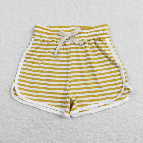 10.11 RTS Sibling Baby Girls Colorful Stripe Summer Cotton Shorts Bottom