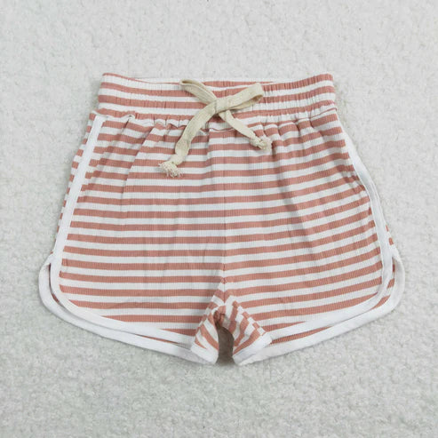 10.11 RTS Sibling Baby Girls Colorful Stripe Summer Cotton Shorts Bottom