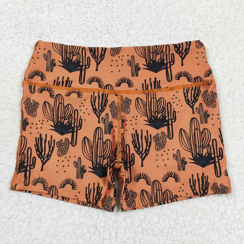 11.11 RTS Sibling Baby Girls Leopard Cactus Biking Summer Shorts Bottoms