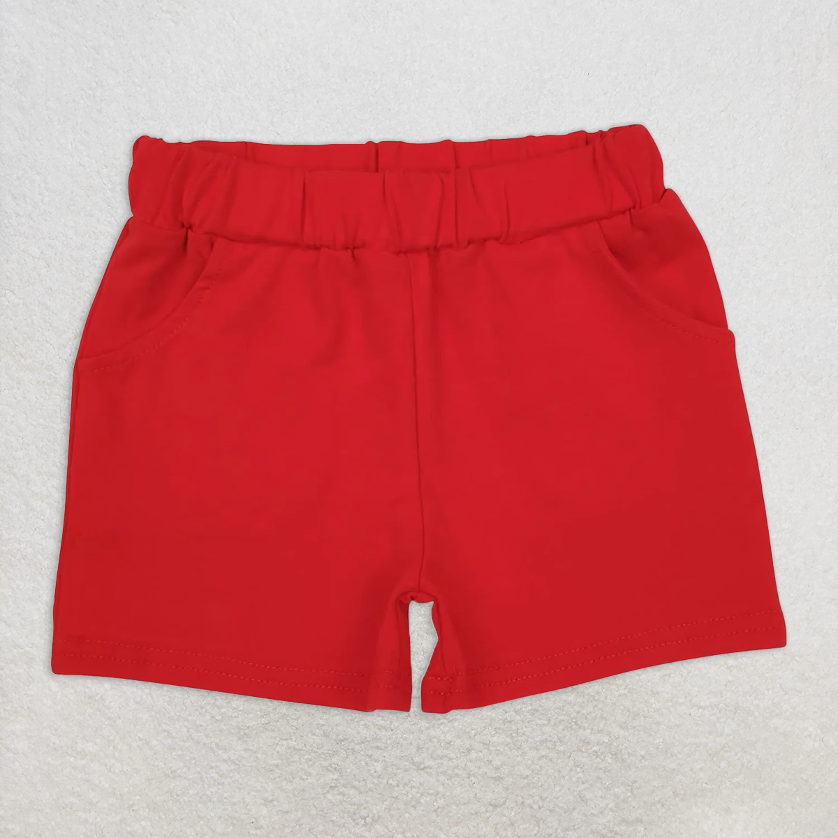 SS0270 RTS NO MOQ Baby Boys Summer Shorts Baby Boys Red Pockets Shorts