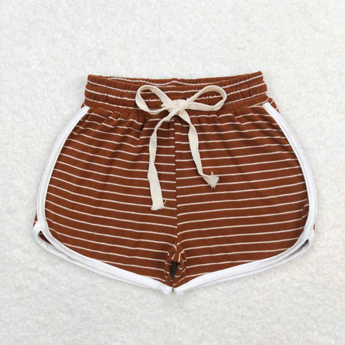 10.11 RTS Sibling Baby Girls Colorful Stripe Summer Cotton Shorts Bottom