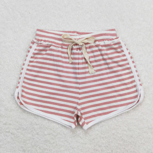 10.11 RTS Sibling Baby Girls Colorful Stripe Summer Cotton Shorts Bottom