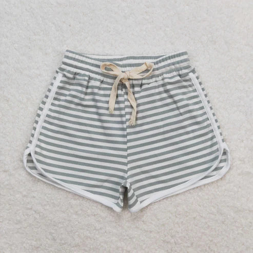 10.11 RTS Sibling Baby Girls Colorful Stripe Summer Cotton Shorts Bottom