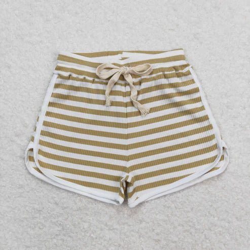 10.11 RTS Sibling Baby Girls Colorful Stripe Summer Cotton Shorts Bottom