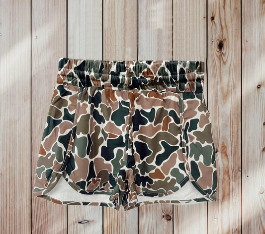 SS0355  Pre-order adult Woman summer camouflage print shorts
