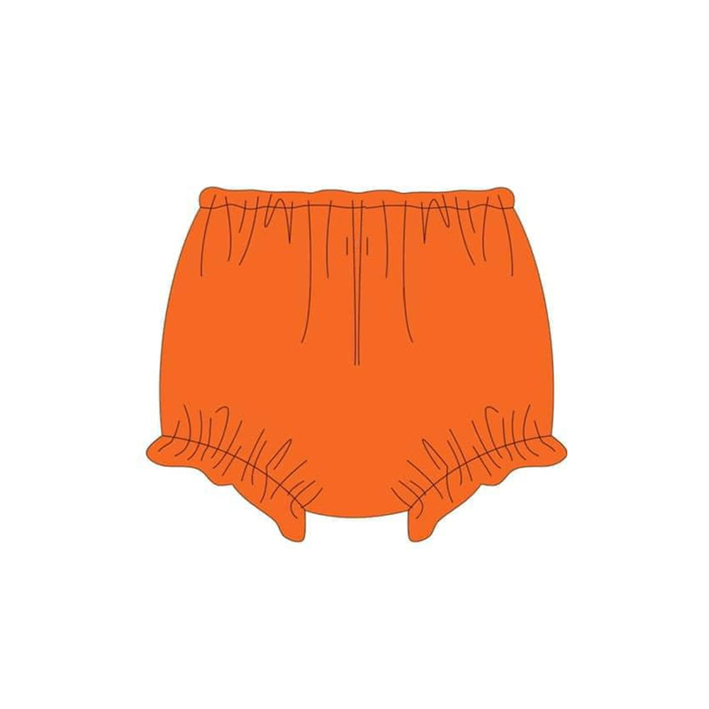 No moq SS0364 Pre-order Size 0-3m to 3t baby girls clothes orange briefs