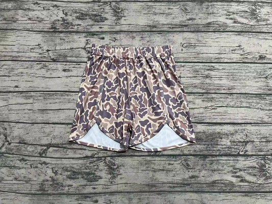 SS0374 Adult Women Grey Camo Hunting Summer Shorts Preorder