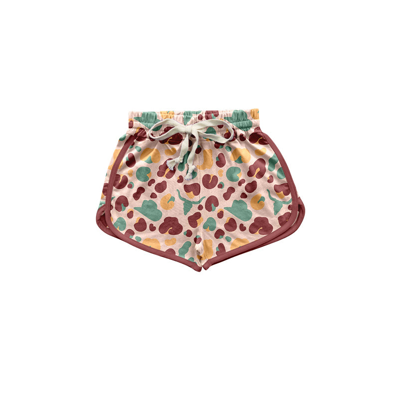 Adults women and  Baby Girls Red Camouflage Summer Shorts Bottoms Preorder  SS0399+SS0401
