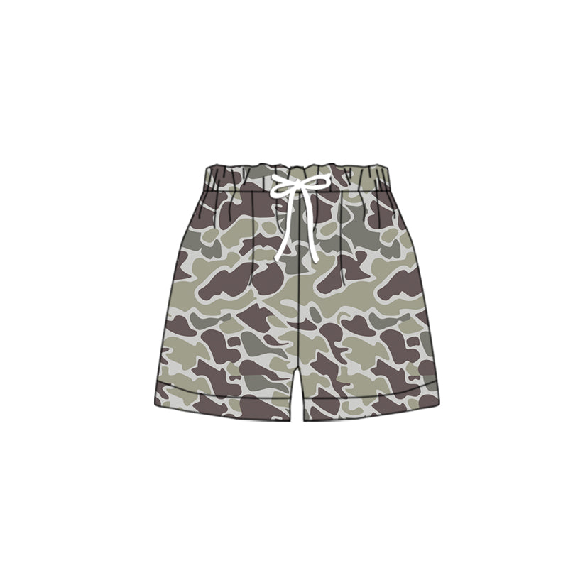 10.22 SS0454 Pre order No Moq Baby Boys Khaki Camo Shorts Bottoms
