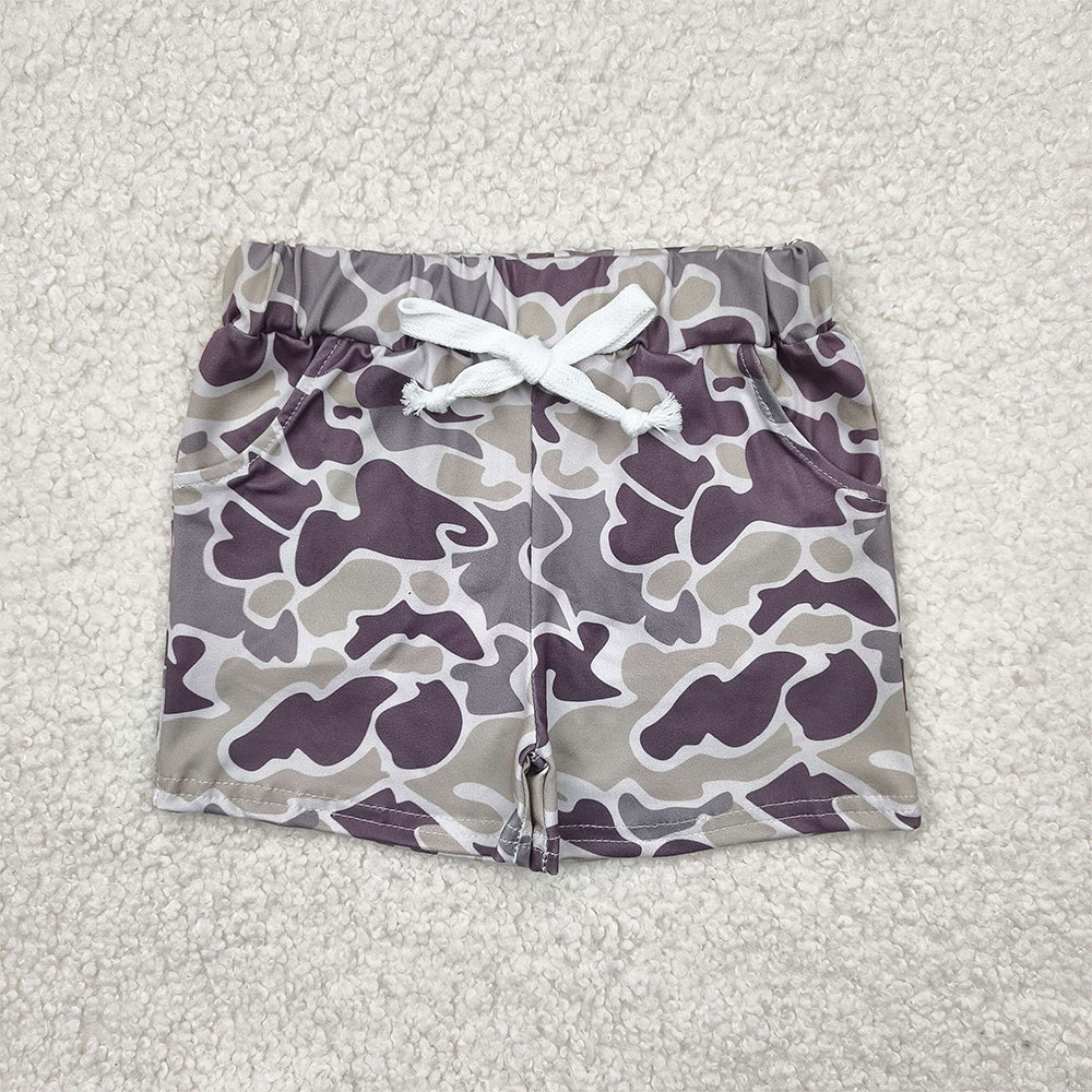 SS0454RTS NO MOQ Baby Boys Summer Shorts Baby Boys Camouflage Summer Shorts with Pockets Bottom Soft Cotton Pants for 2-8 Years Old Kids